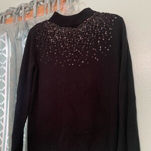 Juicy Couture Black Sequin Women's Sweater